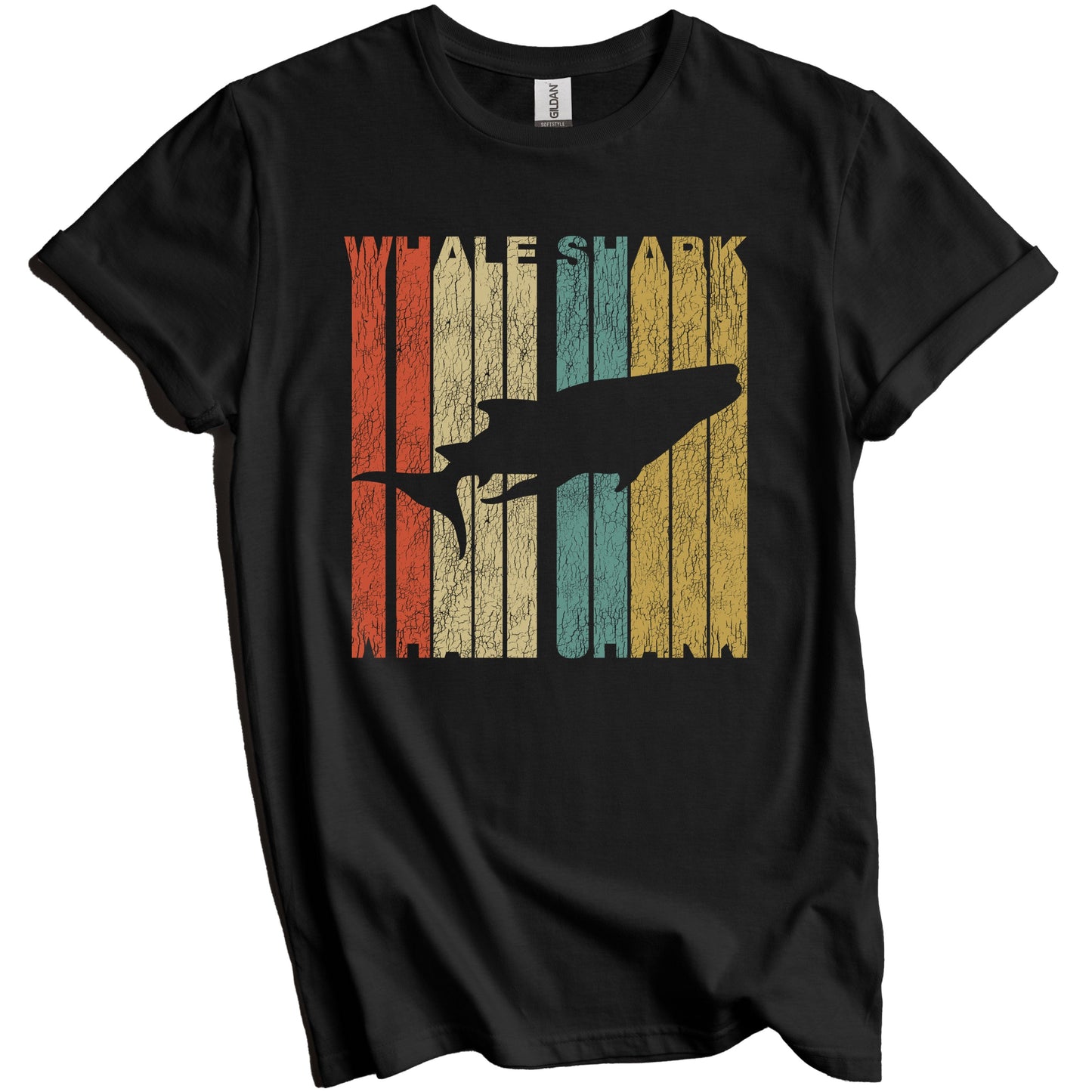 Retro Whale Shark Distressed Vintage Shark T-Shirt
