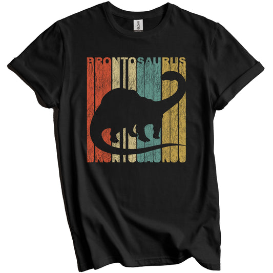 Retro Brontosaurus Distressed Vintage Dinosaur T-Shirt