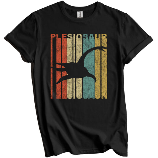 Retro Plesiosaur Distressed Vintage Dinosaur T-Shirt