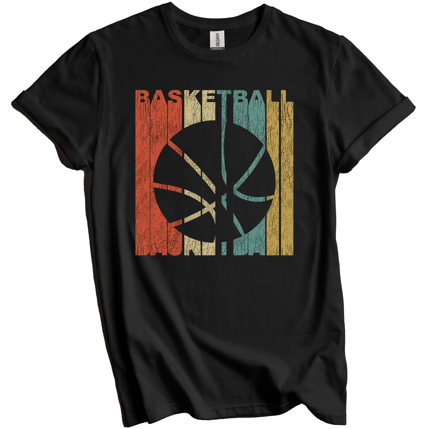 Retro Basketball Distressed Vintage Sports T-Shirt