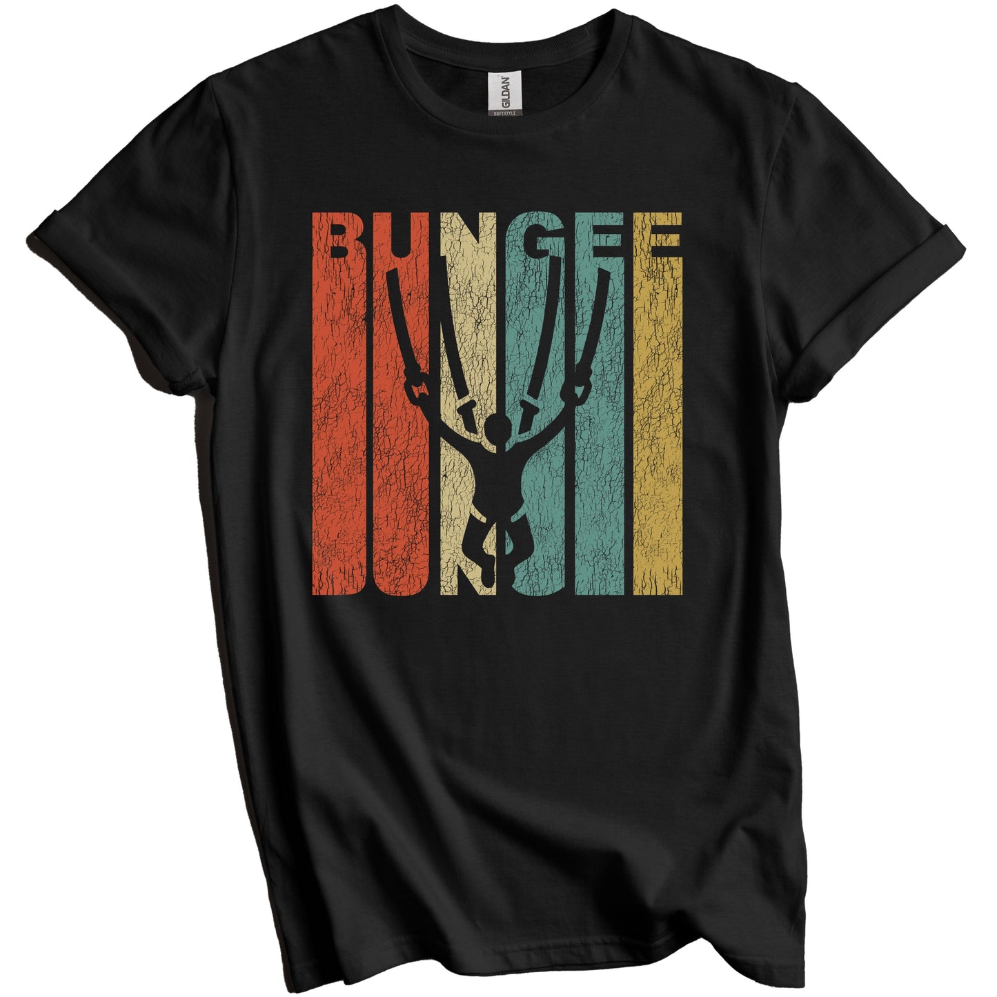 Retro Bungee Distressed Vintage Bungee Jumper T-Shirt