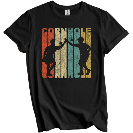 Retro Cornhole Distressed Vintage Cornhole Player T-Shirt