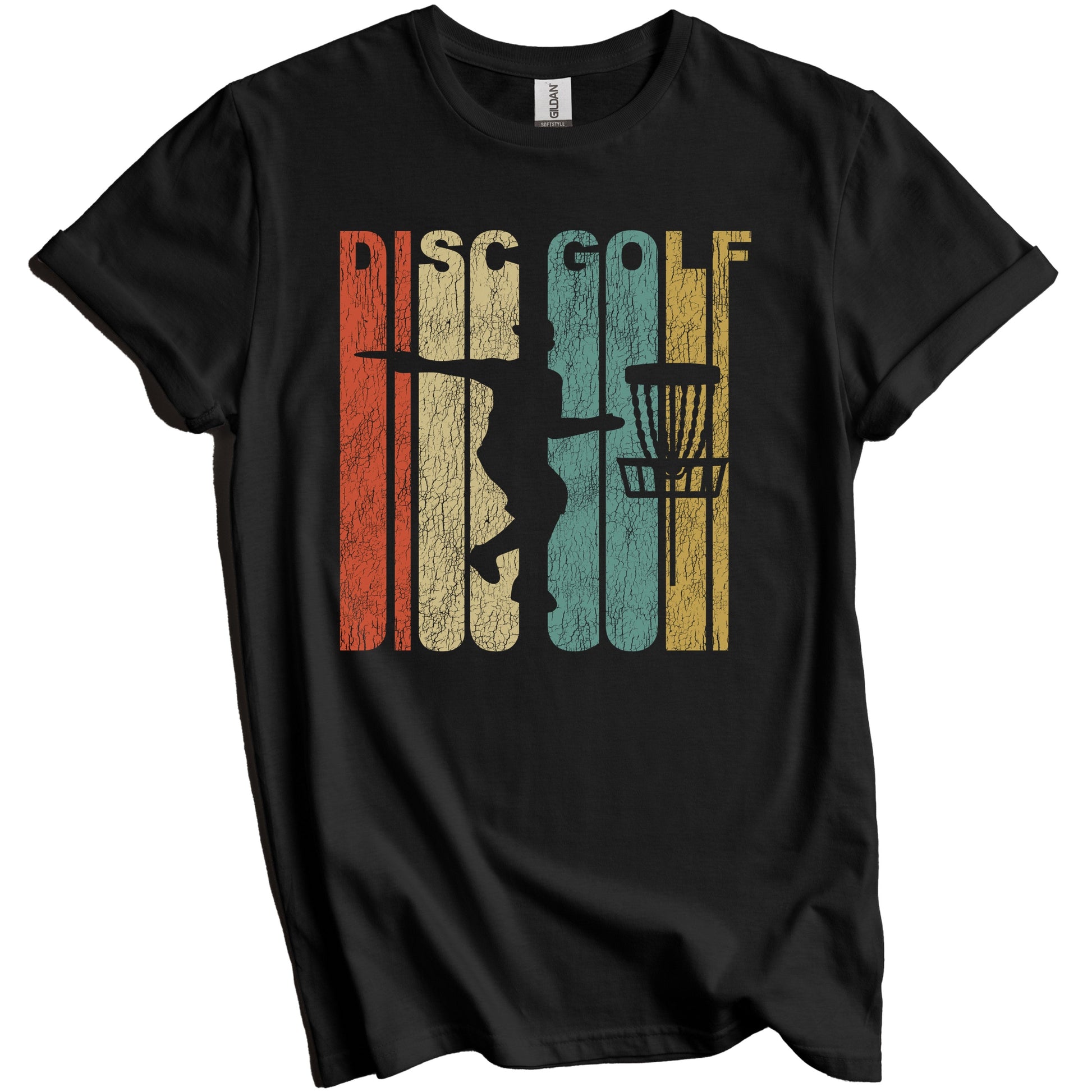 Retro Disc Golf Distressed Vintage Disc Golfer T-Shirt