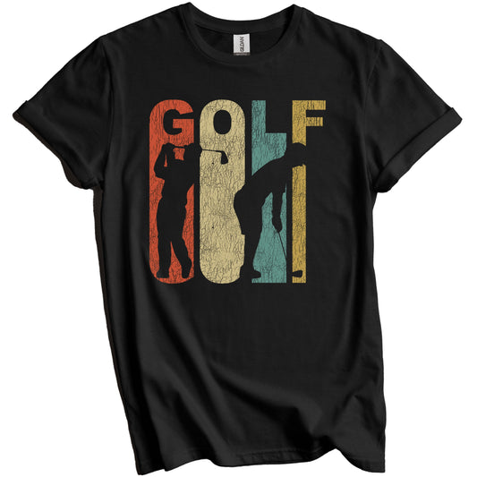 Retro Golf Distressed Vintage Golfer T-Shirt