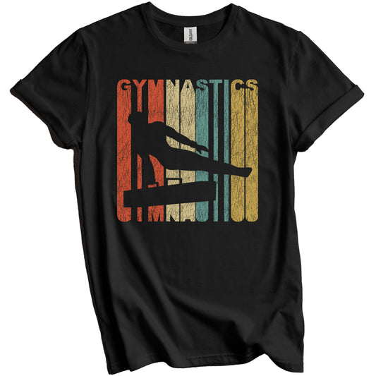 Retro Gymnastics Distressed Vintage Male Gymnast T-Shirt