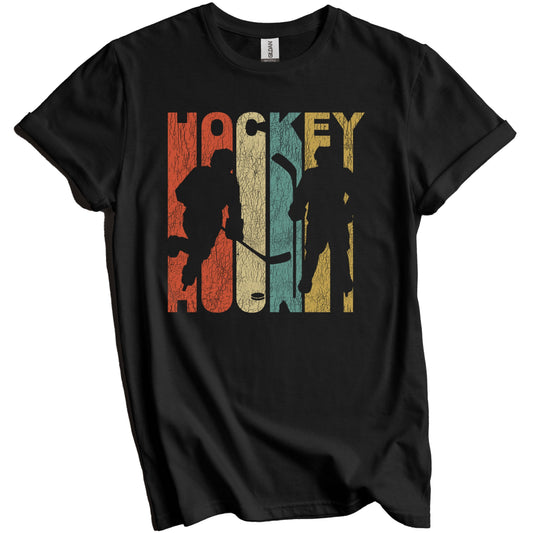 Retro Hockey Distressed Vintage Sports T-Shirt