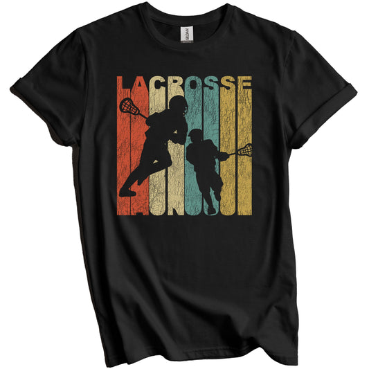 Retro Lacrosse Distressed Vintage Sports T-Shirt