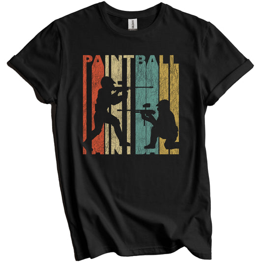 Retro Paintball Distressed Vintage Paintball Player T-Shirt