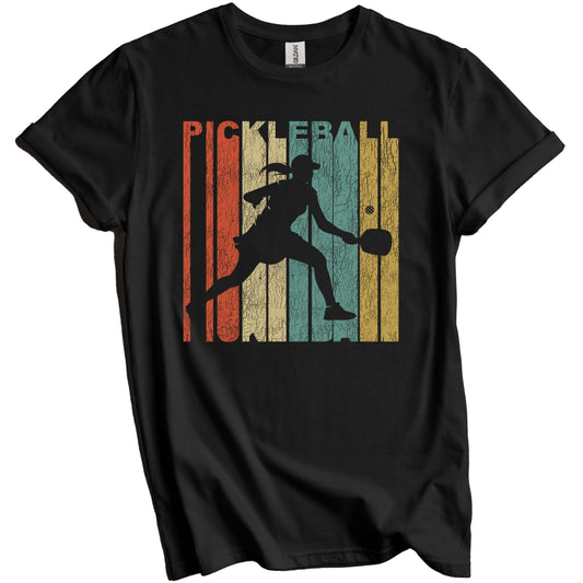 Retro Pickleball Distressed Vintage Girls Sports T-Shirt