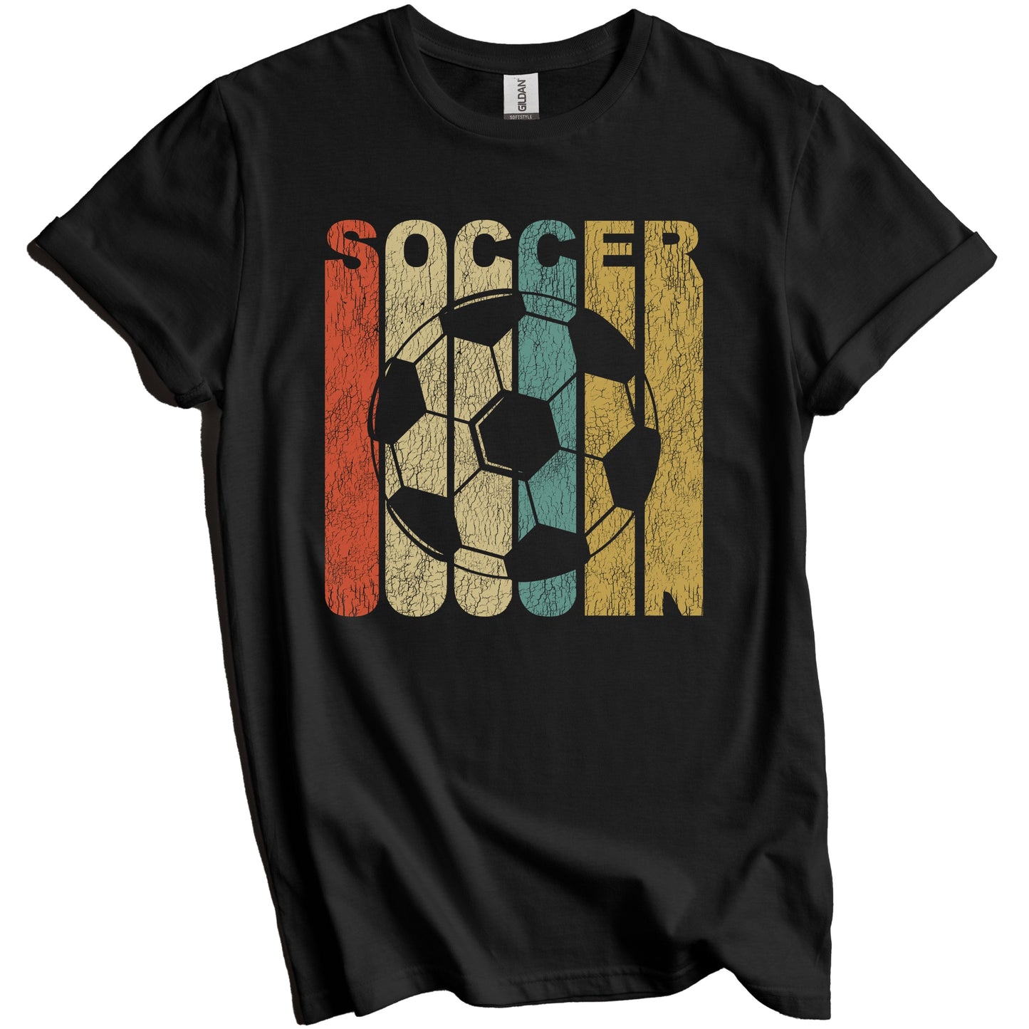 Retro Soccer Distressed Vintage Sports T-Shirt