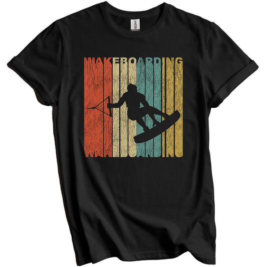 Retro Wakeboarding Distressed Vintage Wakeboarder T-Shirt