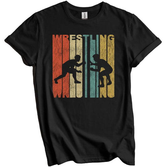 Retro Wrestling Distressed Vintage Wrestlers T-Shirt