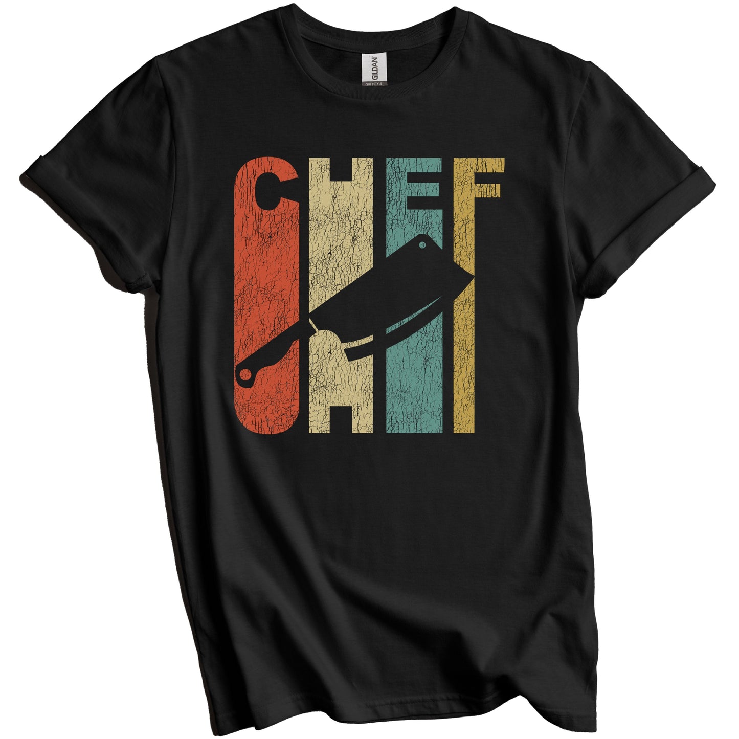 Retro Chef Distressed Vintage Cooking T-Shirt