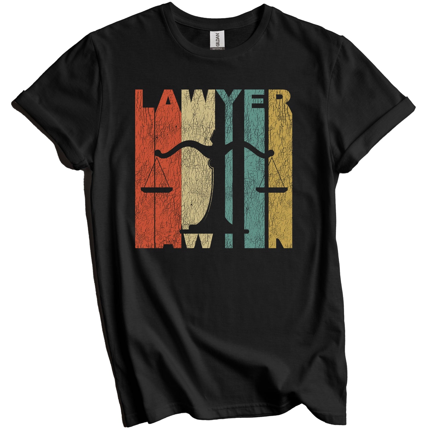 Retro Lawyer Distressed Vintage Attorney T-Shirt