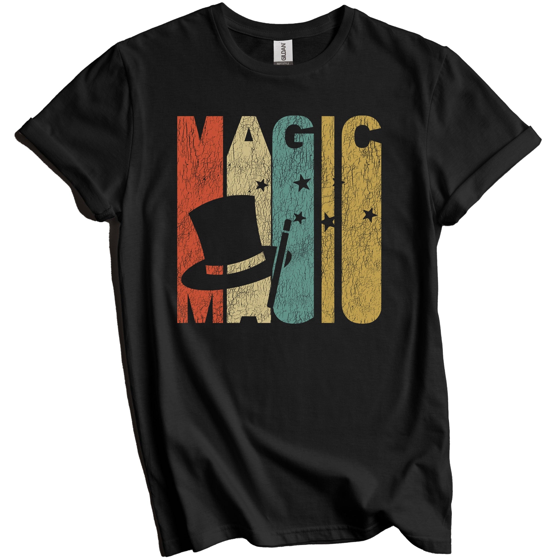 Retro Magic Distressed Vintage Magician T-Shirt