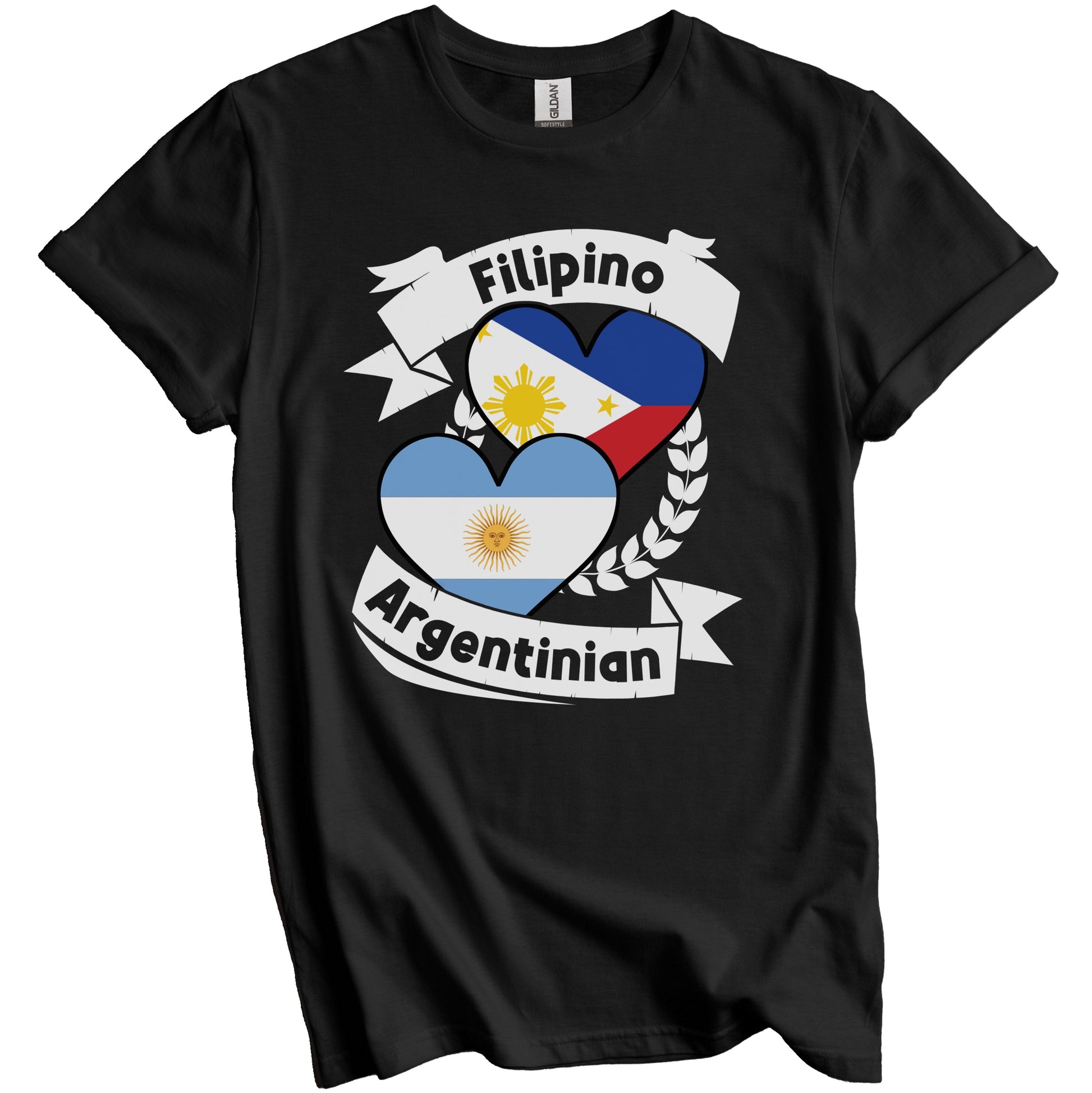 Filipino Argentinian Heart Flags Philippines Argentina T-Shirt