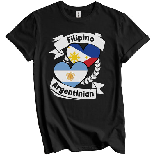 Filipino Argentinian Heart Flags Philippines Argentina T-Shirt