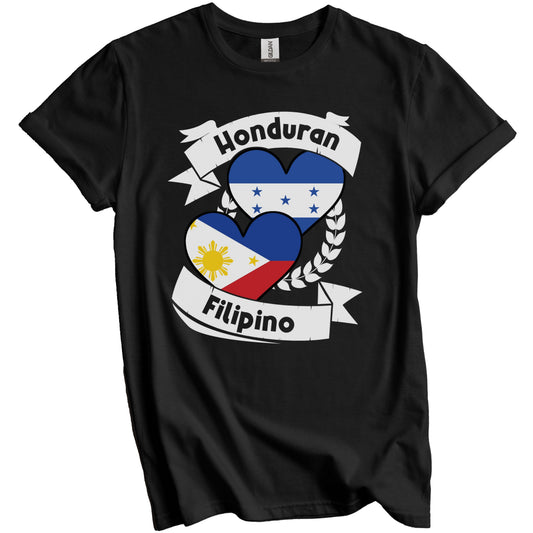 Honduran Filipino Heart Flags Honduras Philippines T-Shirt