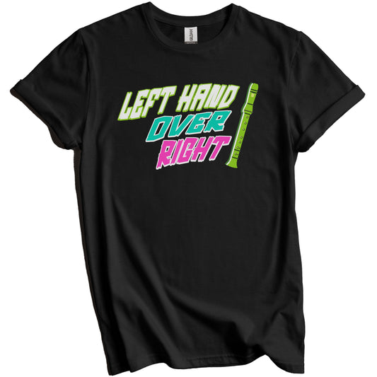 Left Hand Over Right Recorder Elementary Music Teacher T-Shirt