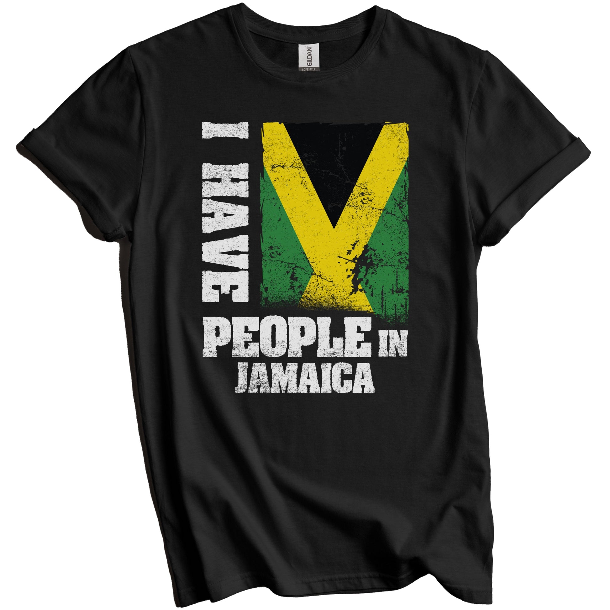I Have People In Jamaica Jamaican Flag T-Shirt