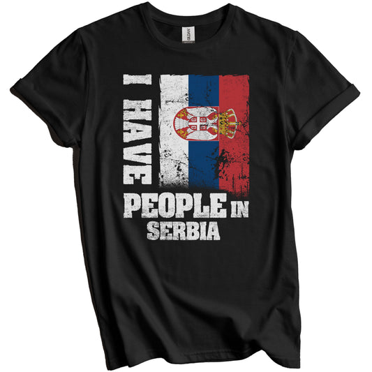 I Have People In Serbian Serbia Flag T-Shirt