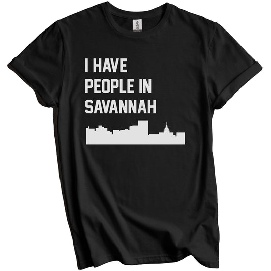 I Have People In Savannah Georgia Skyline T-Shirt