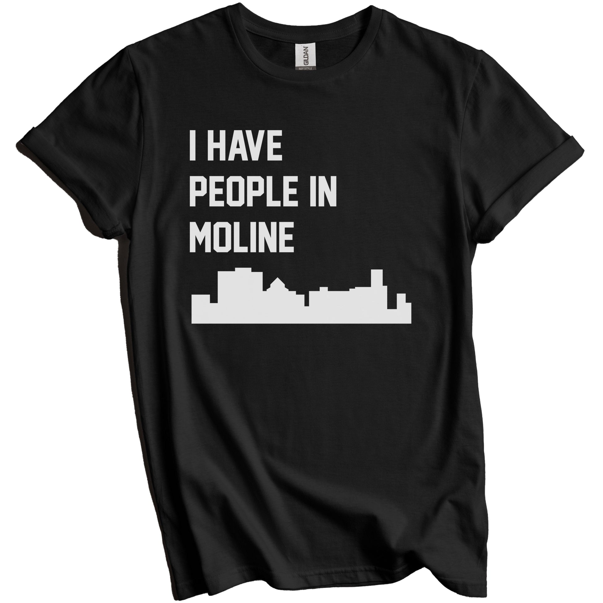I Have People In Moline Illinois Skyline T-Shirt