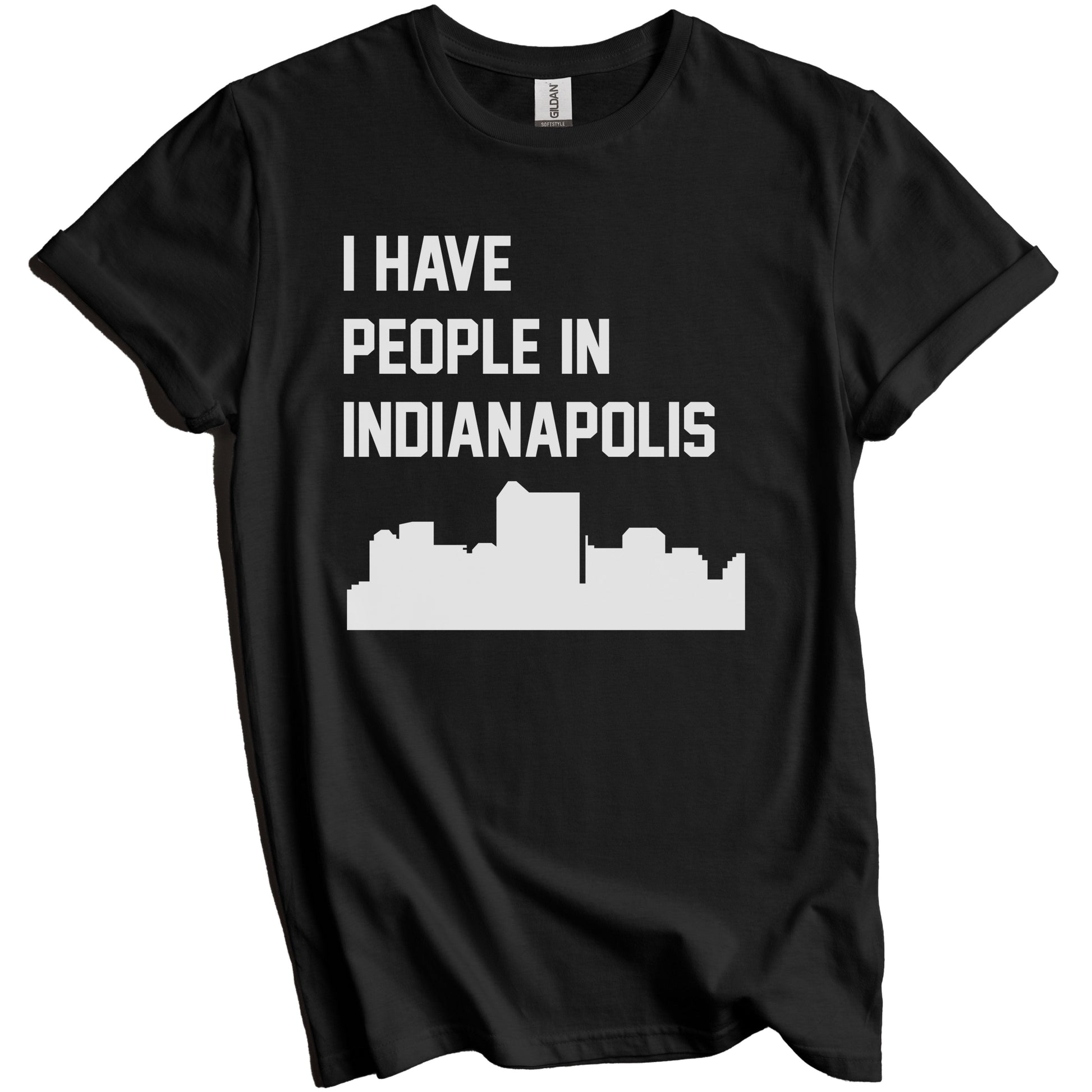 I Have People In Indianapolis Indiana Skyline T-Shirt