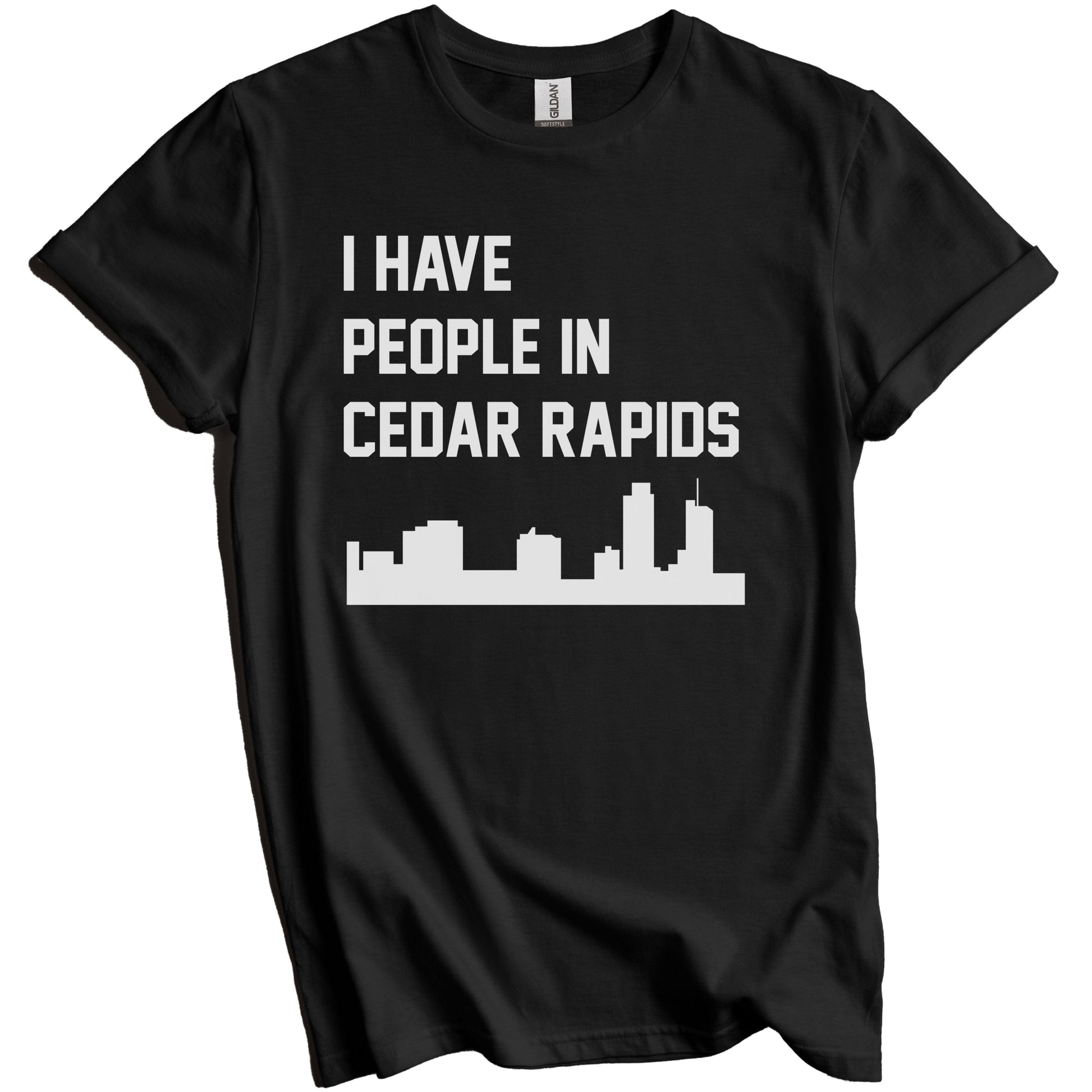 I Have People In Cedar Rapids Iowa Skyline T-Shirt