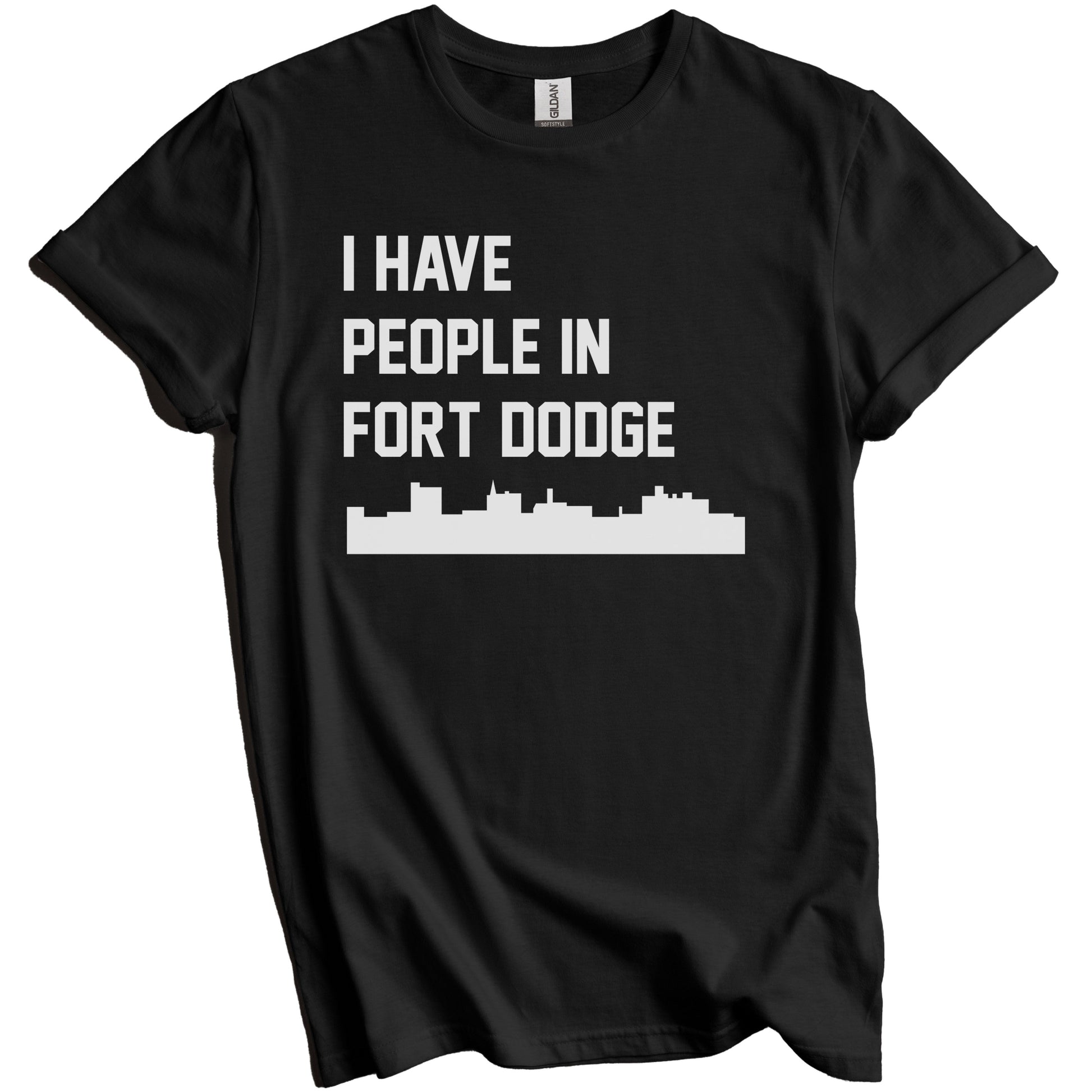 I Have People In Fort Dodge Iowa Skyline T-Shirt
