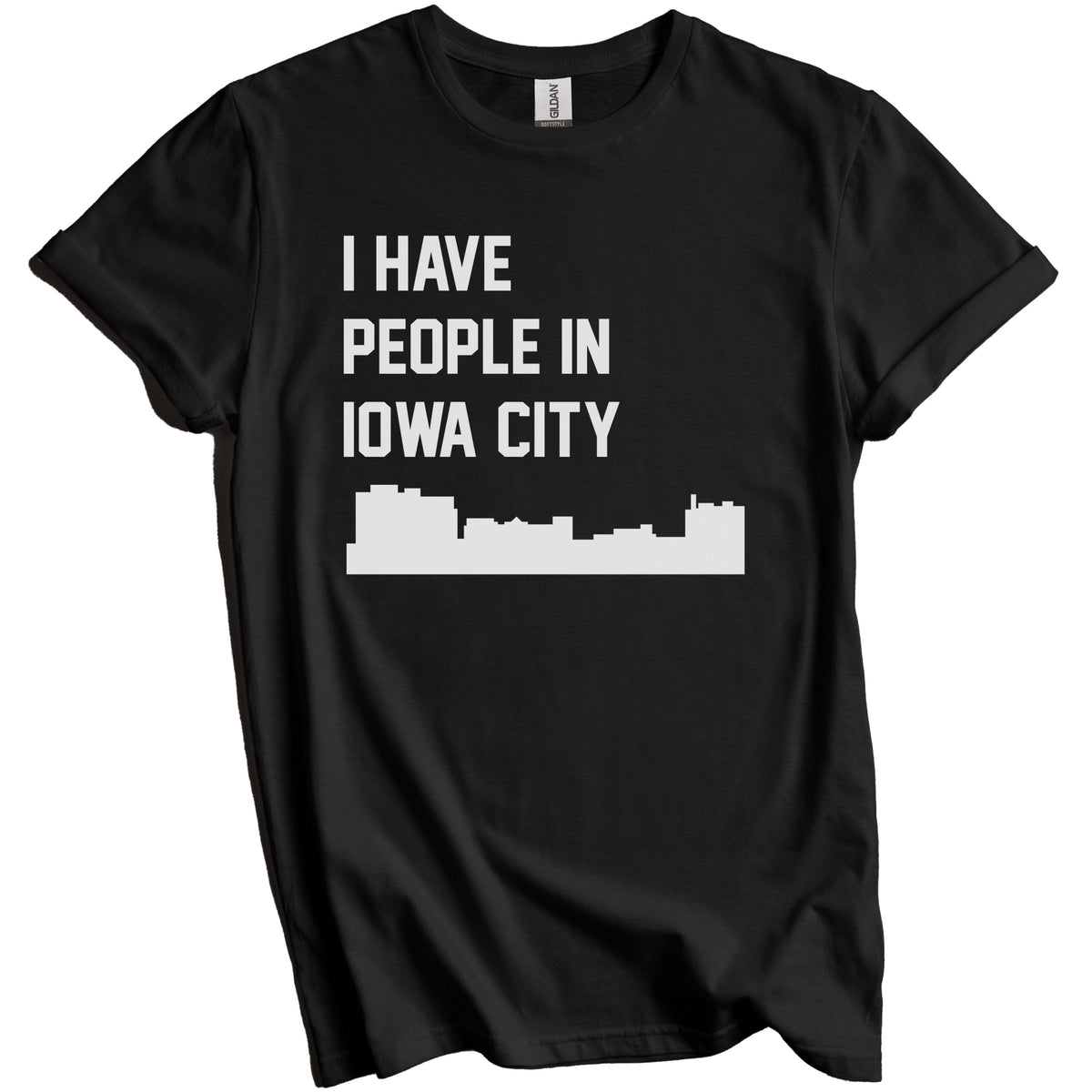 I Have People In Iowa City Iowa Skyline T-Shirt