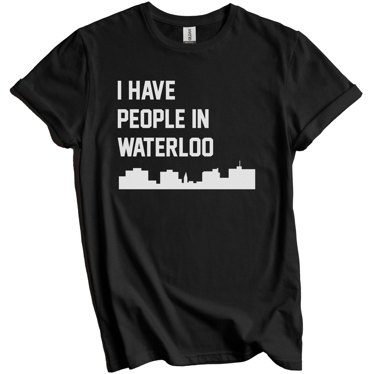 I Have People In Waterloo Iowa Skyline T-Shirt