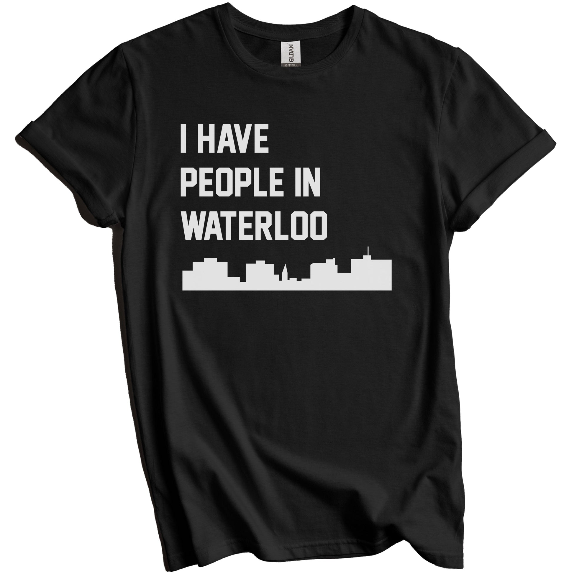 I Have People In Waterloo Iowa Skyline T-Shirt