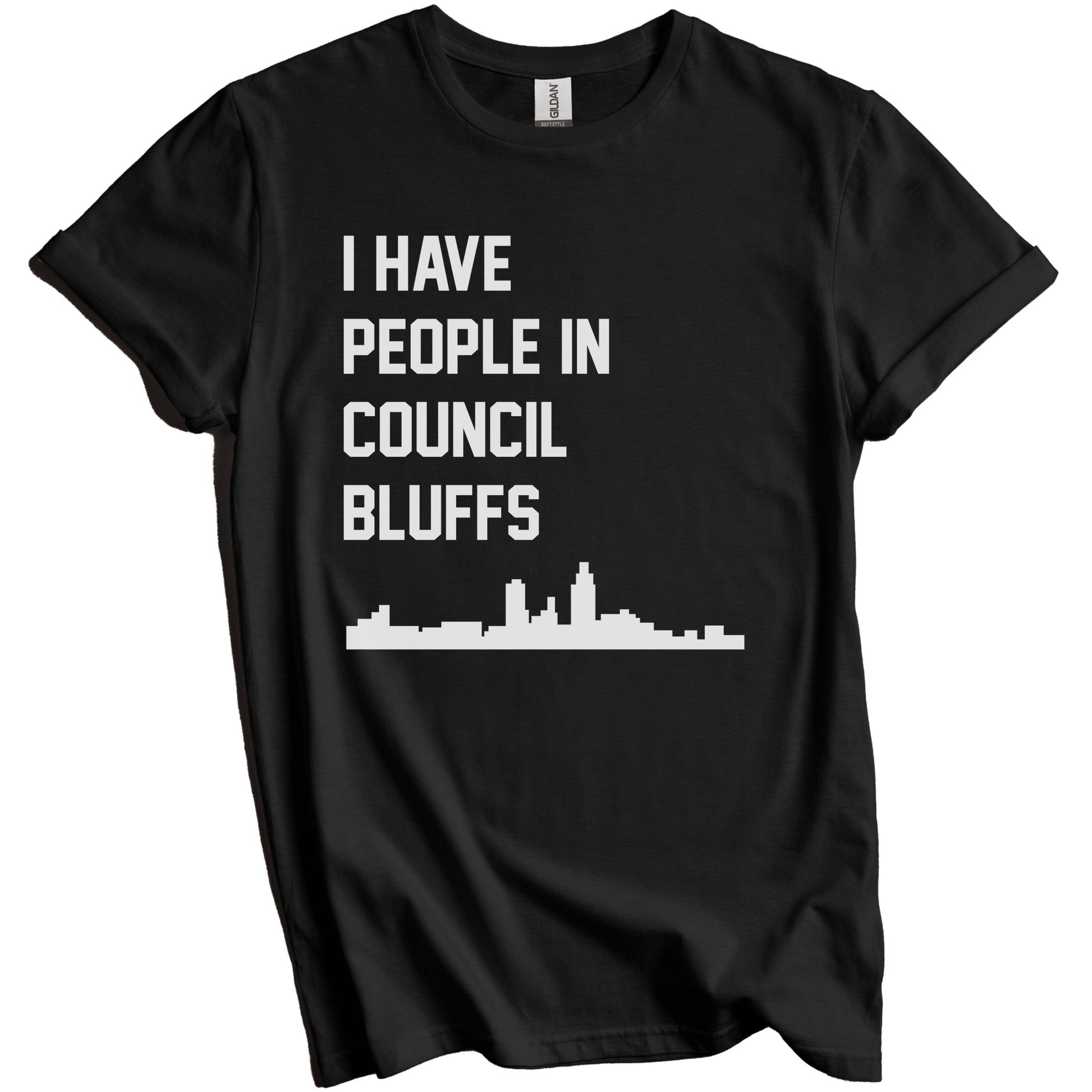 I Have People In Council Bluffs Iowa Skyline T-Shirt