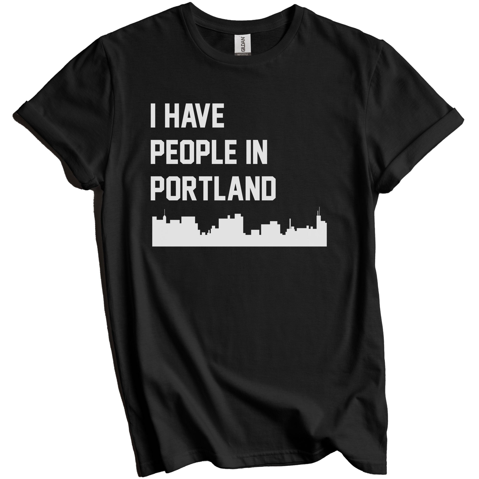 I Have People In Portland Maine Skyline T-Shirt
