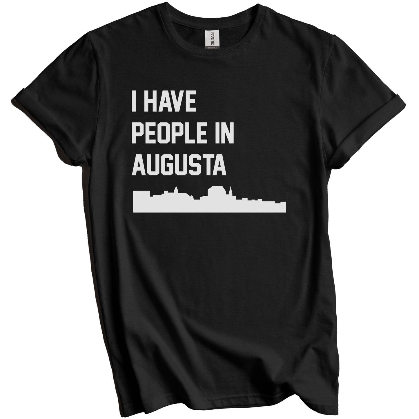 I Have People In Augusta Maine Skyline T-Shirt