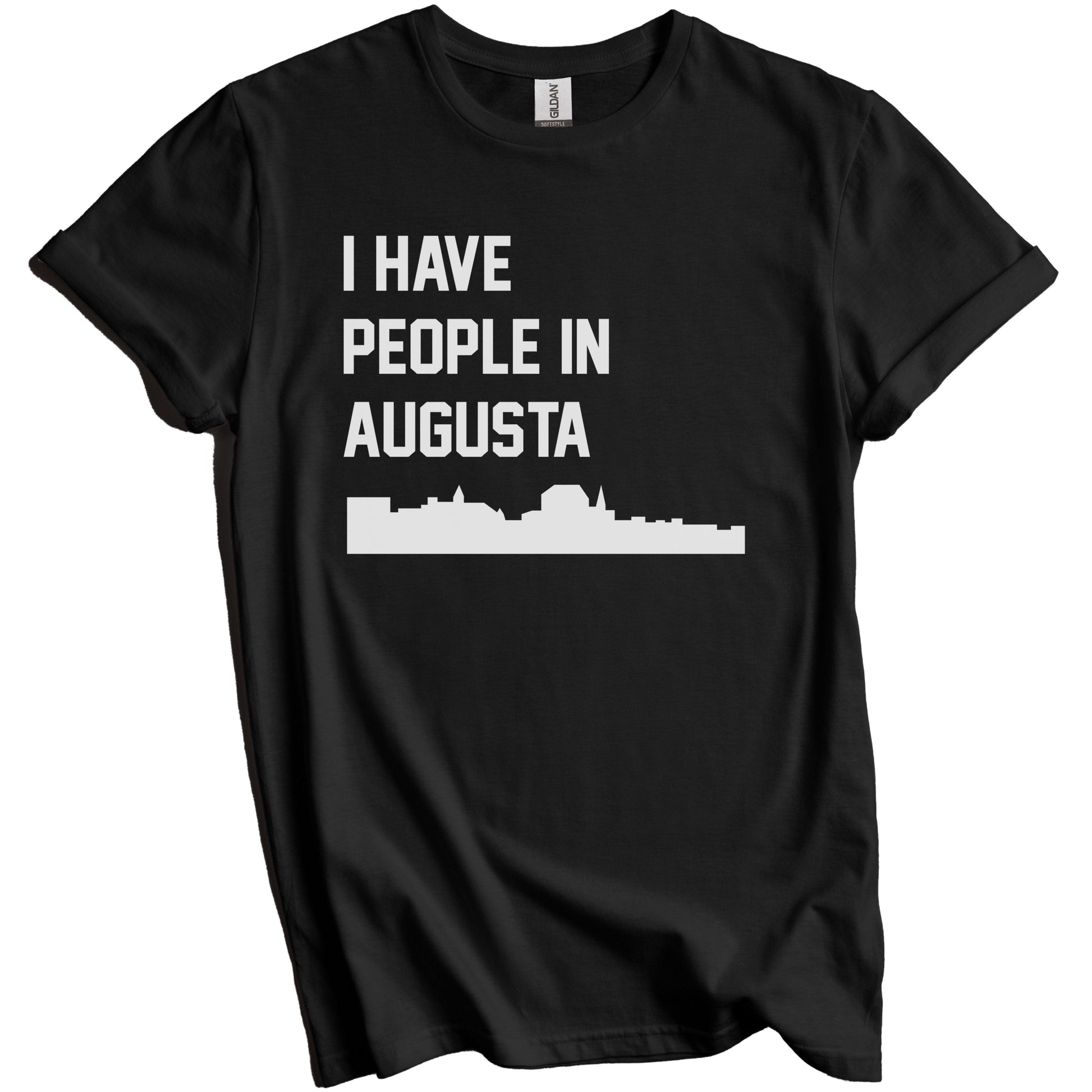 I Have People In Augusta Maine Skyline T-Shirt
