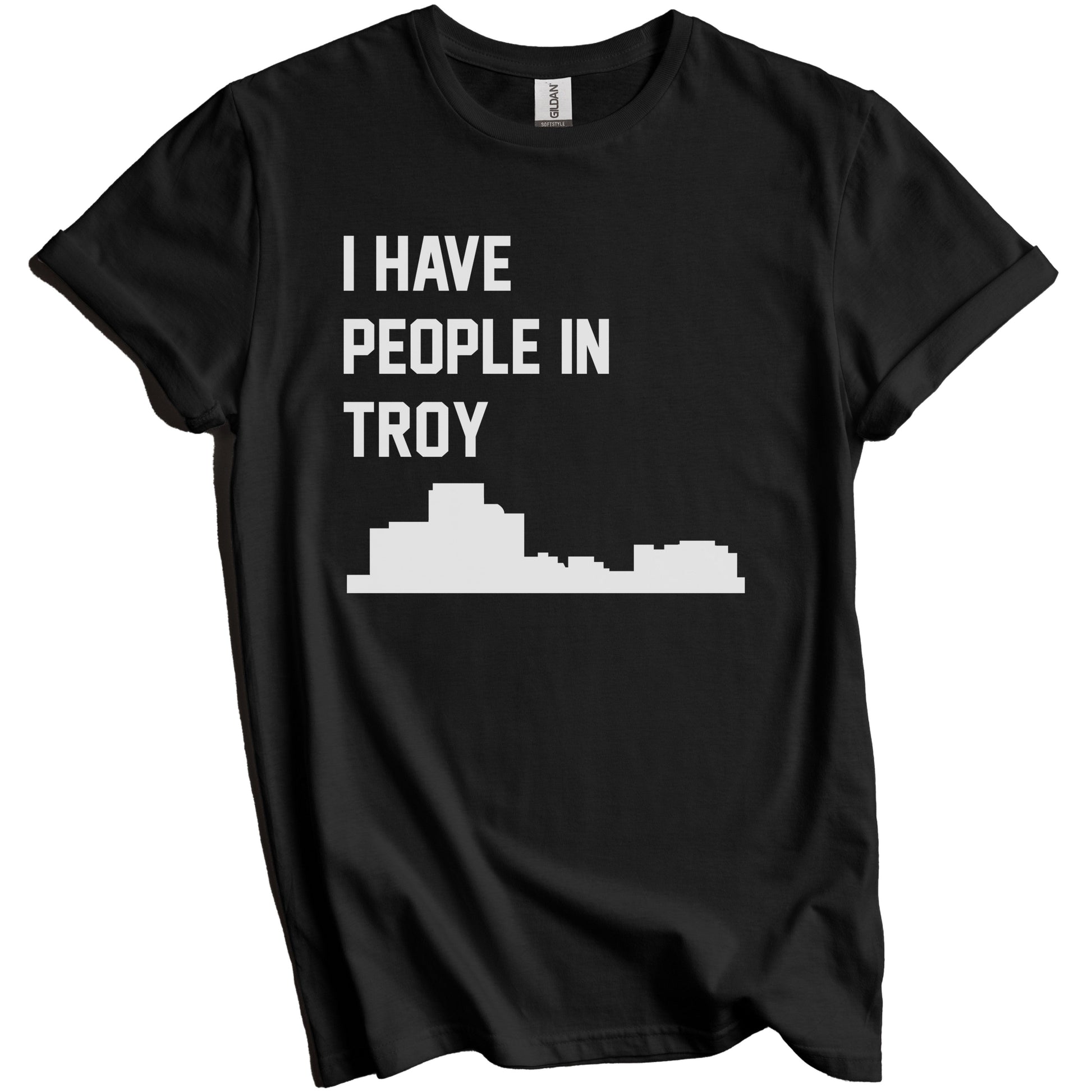 I Have People In Troy Michigan Skyline T-Shirt