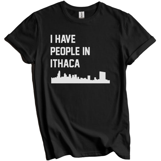 I Have People In Ithaca New York Skyline T-Shirt