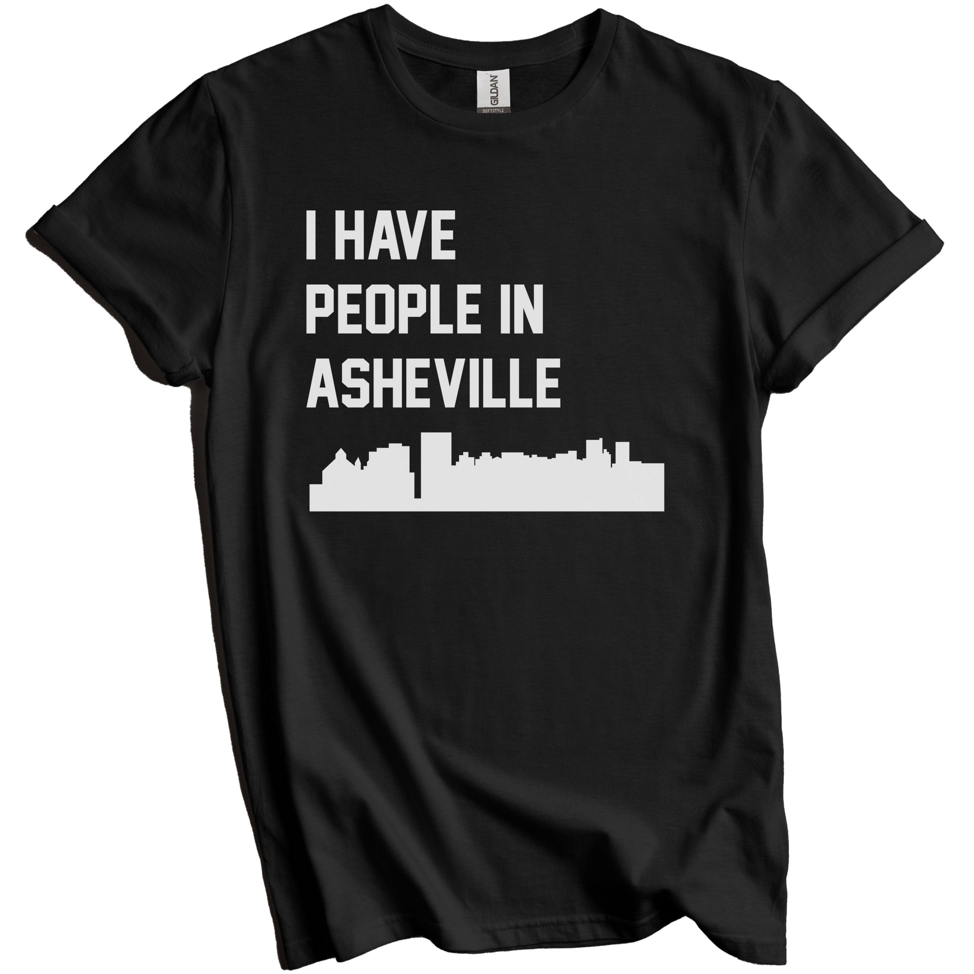I Have People In Asheville North Carolina Skyline T-Shirt
