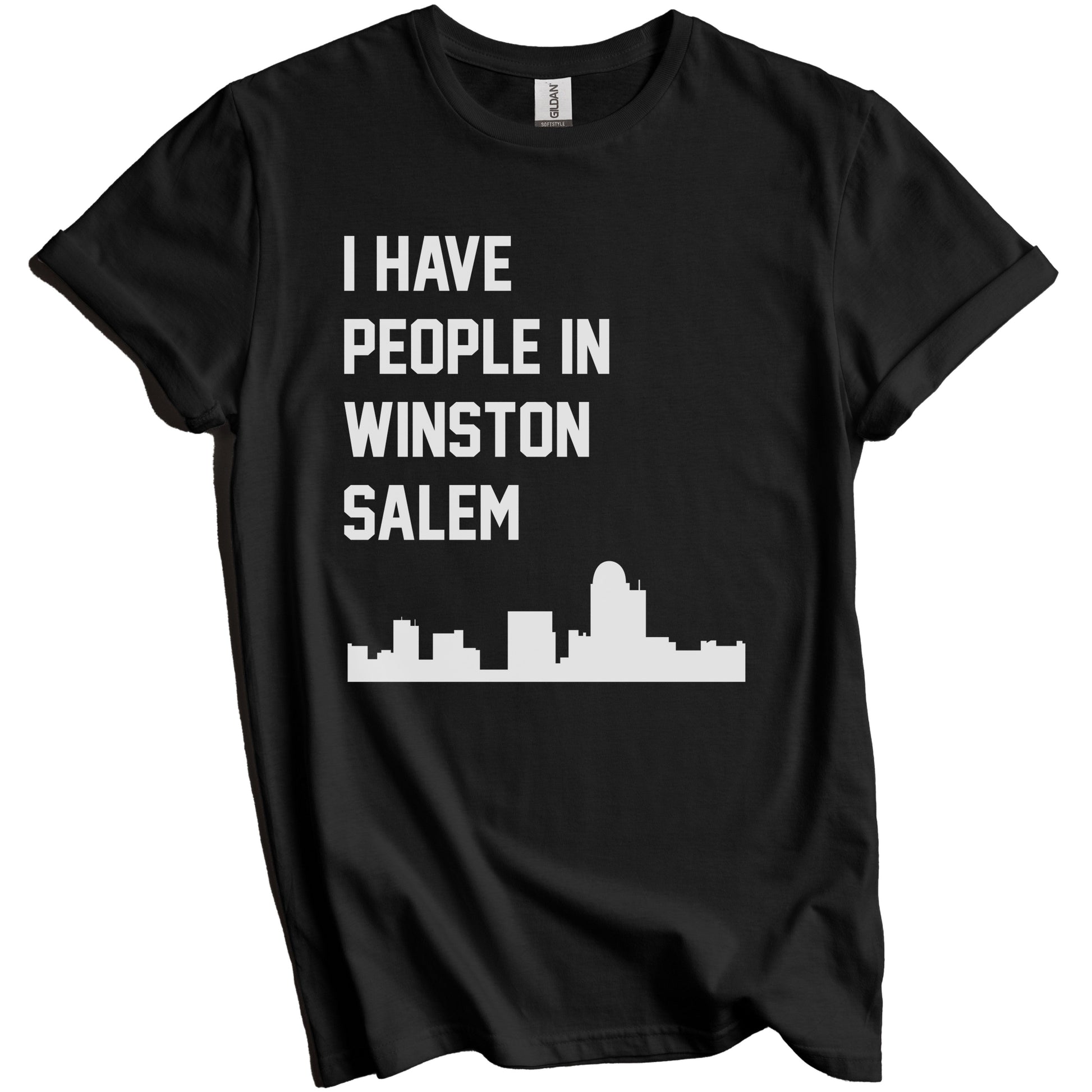 I Have People In Winston-Salem North Carolina Skyline T-Shirt