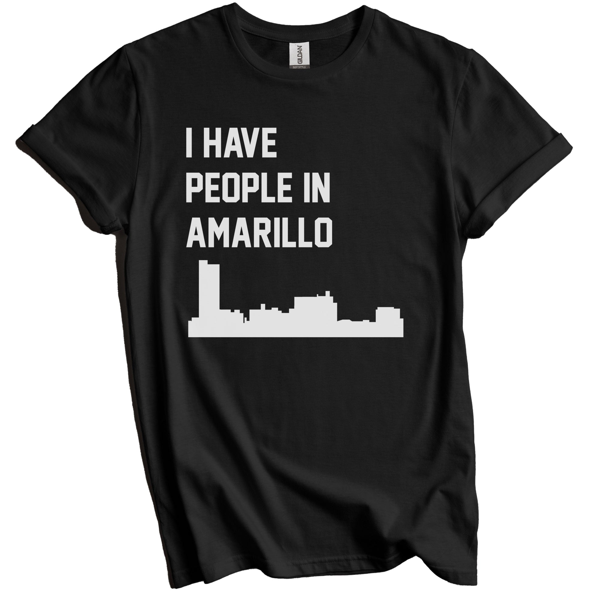 I Have People In Amarillo Texas Skyline T-Shirt