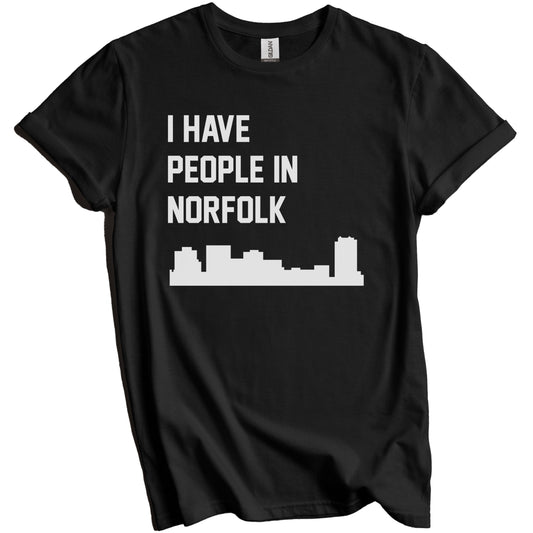 I Have People In Norfolk Virginia Skyline T-Shirt