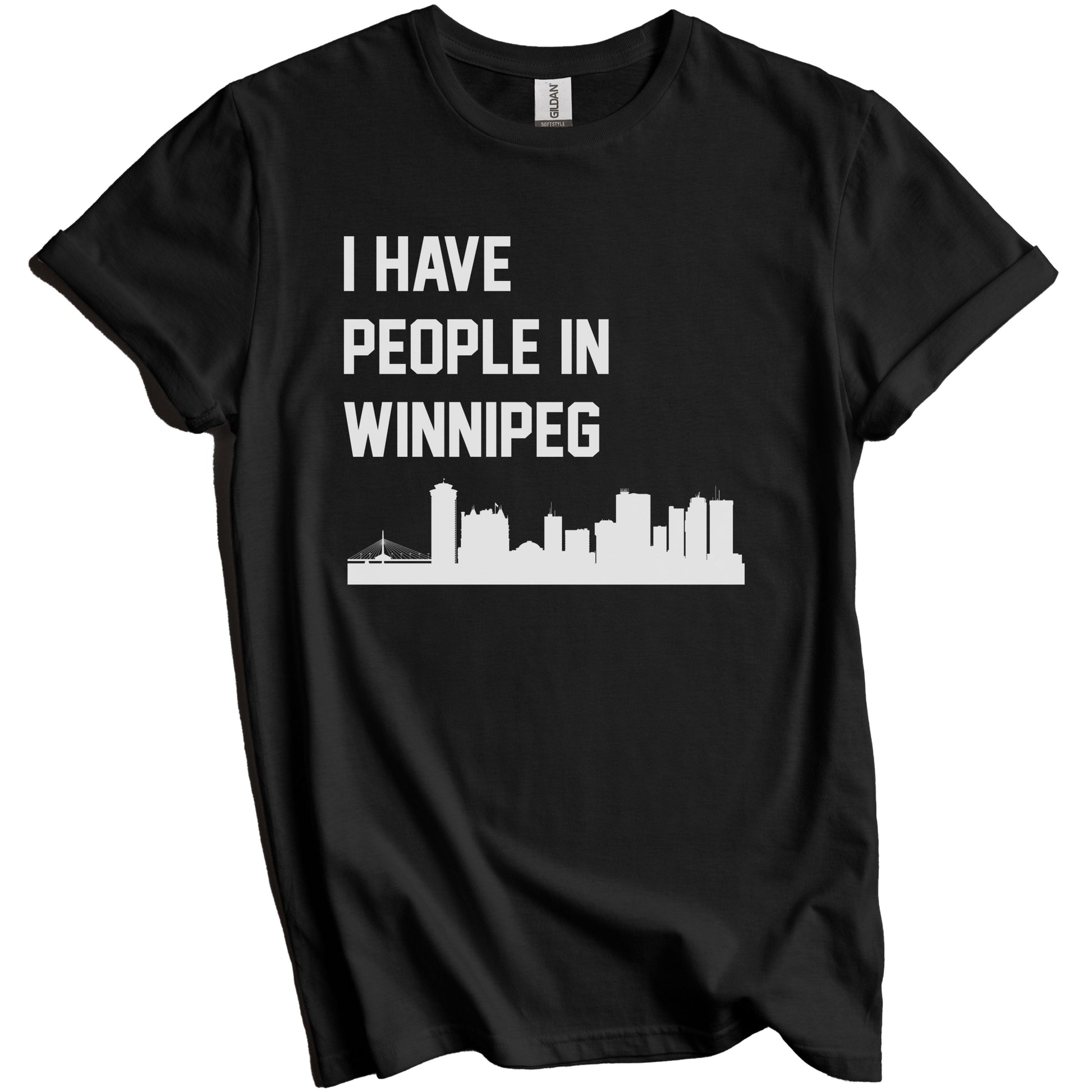 I Have People In Winnipeg Manitoba Canada Skyline T-Shirt
