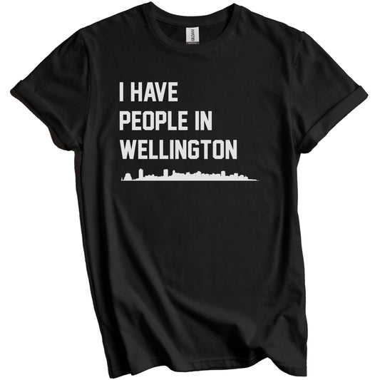 I Have People In Wellington New Zealand Skyline T-Shirt