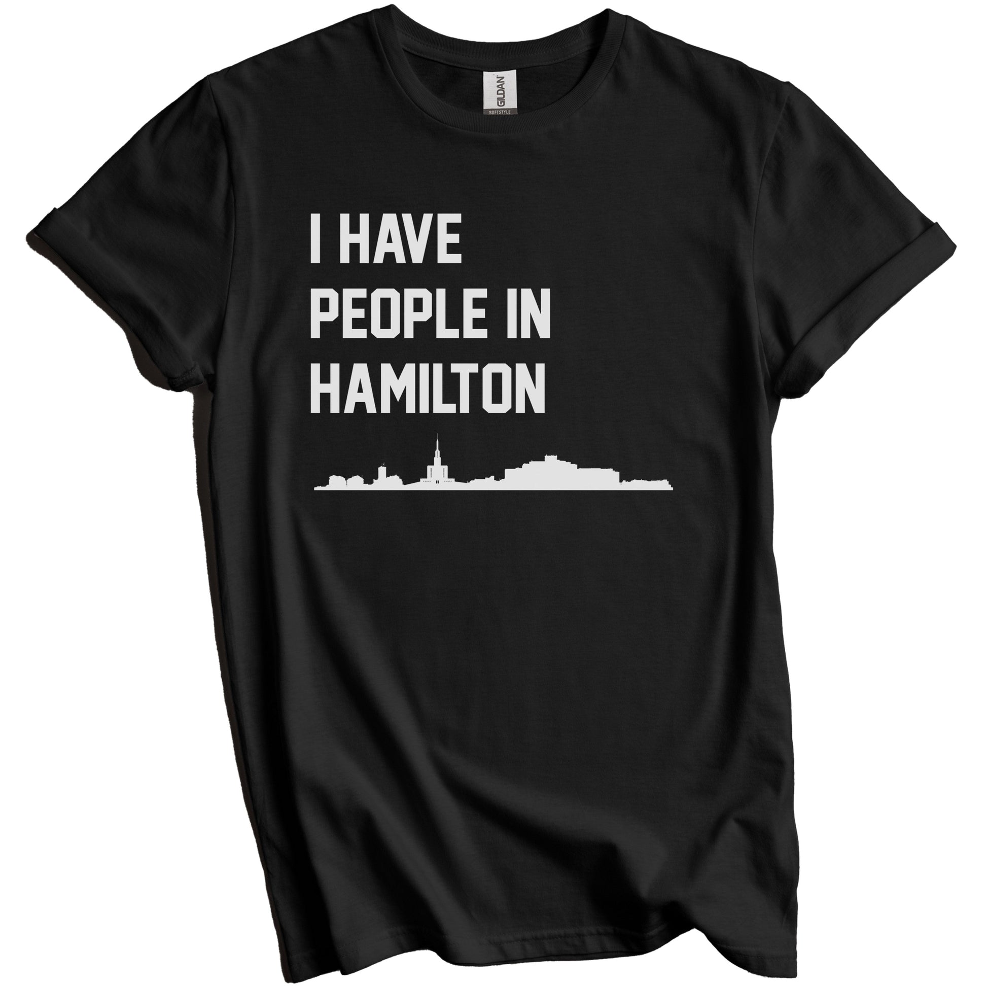 I Have People In Hamilton New Zealand Skyline T-Shirt