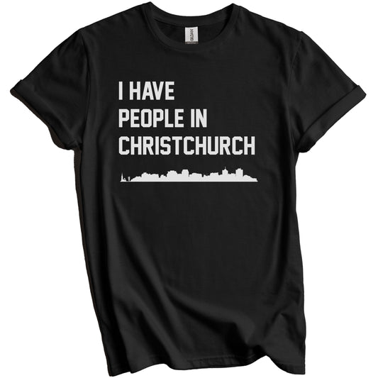 I Have People In Christchurch New Zealand Skyline T-Shirt