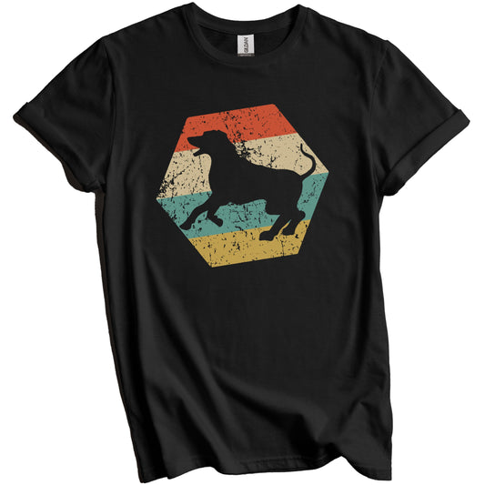 Rhodesian Ridgeback Dog Breed Retro Distressed Hexagon T-Shirt