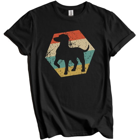 German Shorthaired Pointer Dog Breed Distressed Hexagon T-Shirt