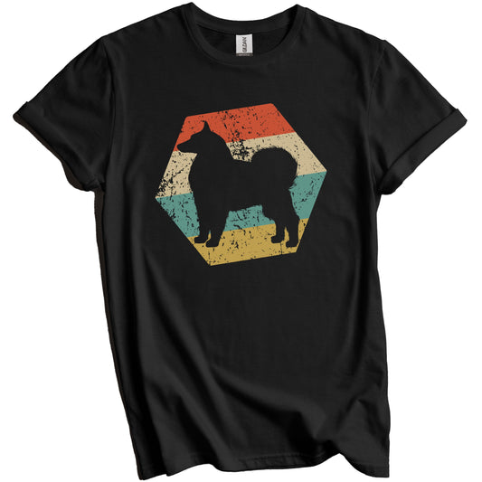 Samoyed Dog Breed Retro Distressed Hexagon T-Shirt